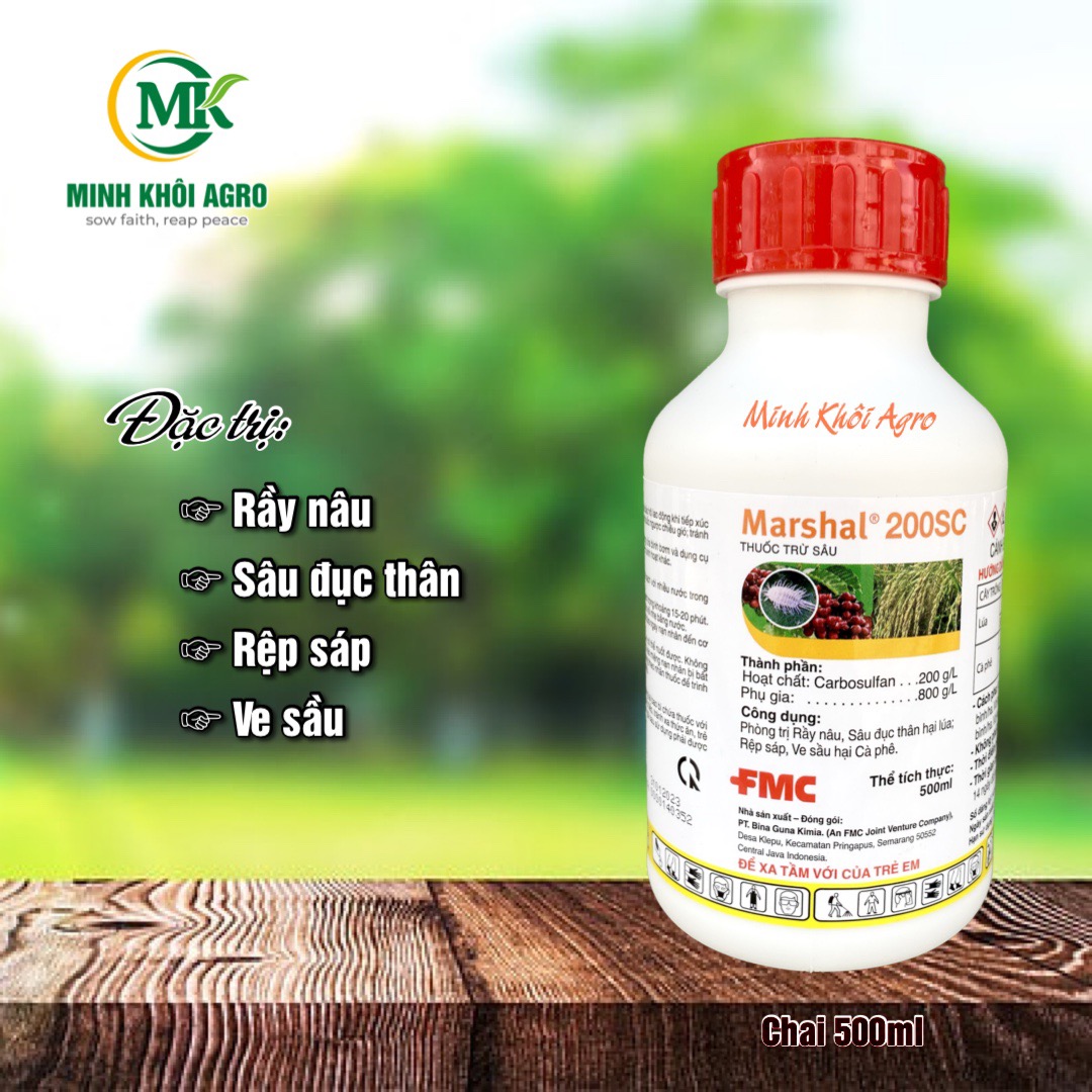 Thuốc trừ sâu Marshal 200SC - Chai 500ml